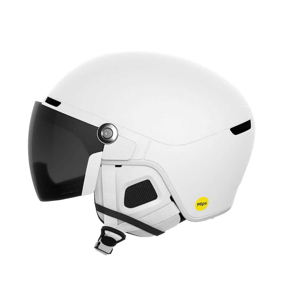 Smucarska-celada-Poc-Obex-Visor-Hydrogen-WhiteClarity-UniversalPartly-SunnySilver Skijaška kaciga Poc Obex Visor Hydrogen Bijela/Clarity Universal/Djelomično sunčano/Srebrna - Slika 1