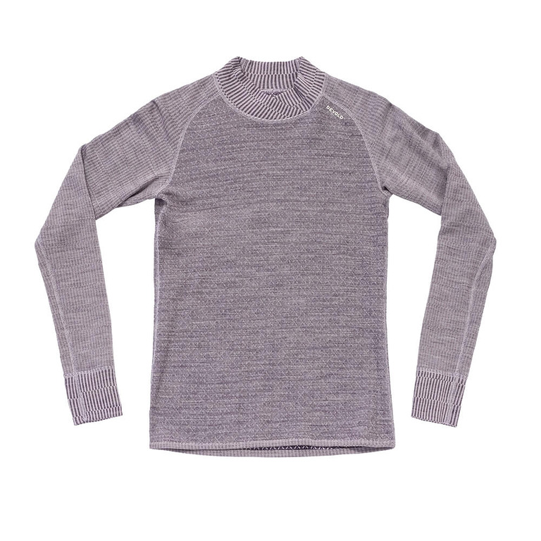Majica Devold Kvitegga Merino 230 Cross Neck Wmn Orchid2