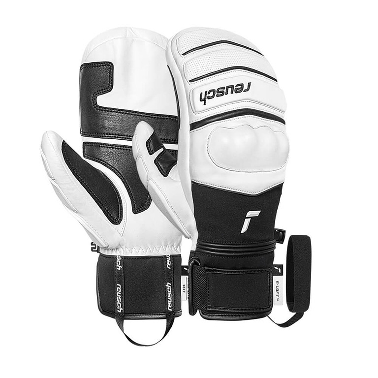 Smucarske rokavice Reusch World Champ Mitten 1101 white black