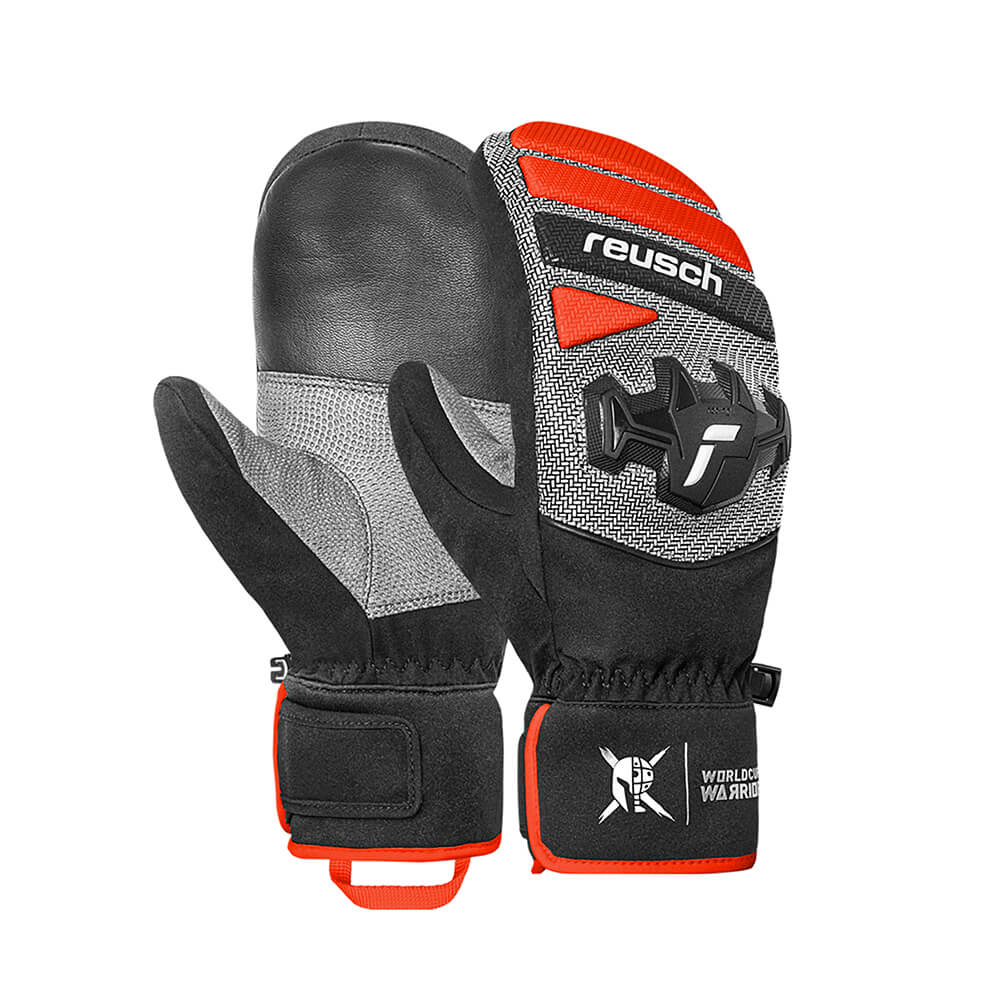 Smucarske-rokavice-Reusch-Worldcup-Warrior-R-TEX-XT-Mitten-7588-blcksilverfluored Smučarske rokavice Reusch Worldcup Warrior R-TEX® XT Mitten 7588 blck/silver/fluo red - slika 1